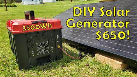 diy solar generator plans